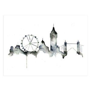 NEW Minted Art Print "London Skyline" in Shades of Grey Ltd Edition 1/350
